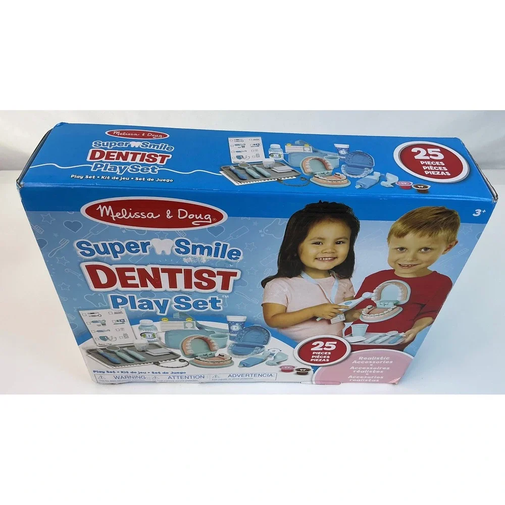 Melissa & Doug‎ Super Smile Dentist Play Set Pretend Play 25 Piece - Great Gift